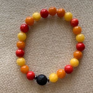 Set of 3 Lava Stone Bracelets